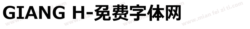 GIANG H字体转换